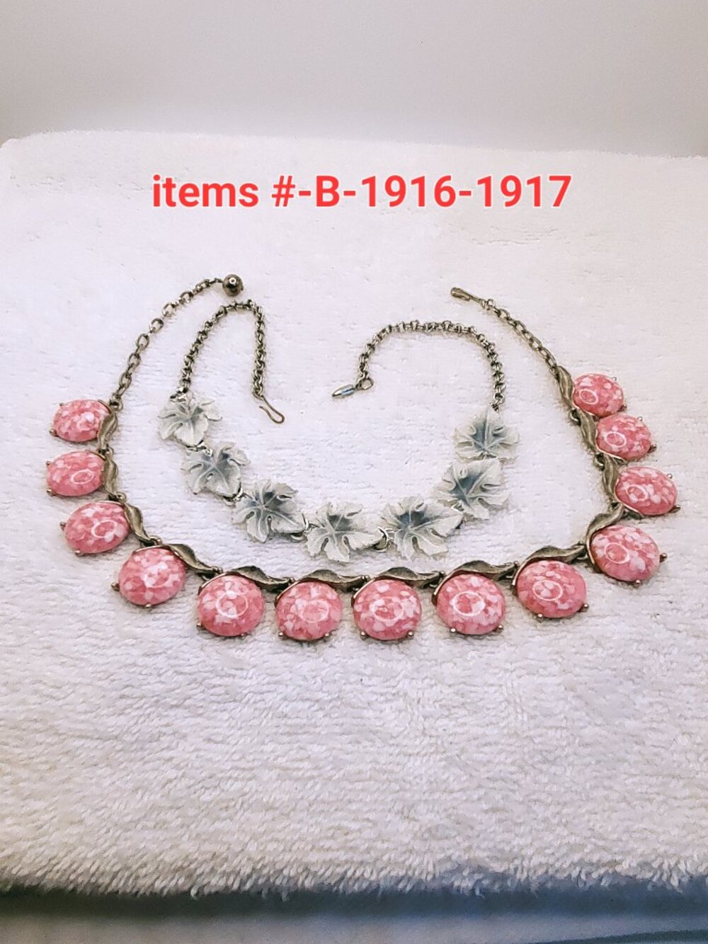 2 Necklaces, items # B-1916-1917,.  wt. 101 grams.